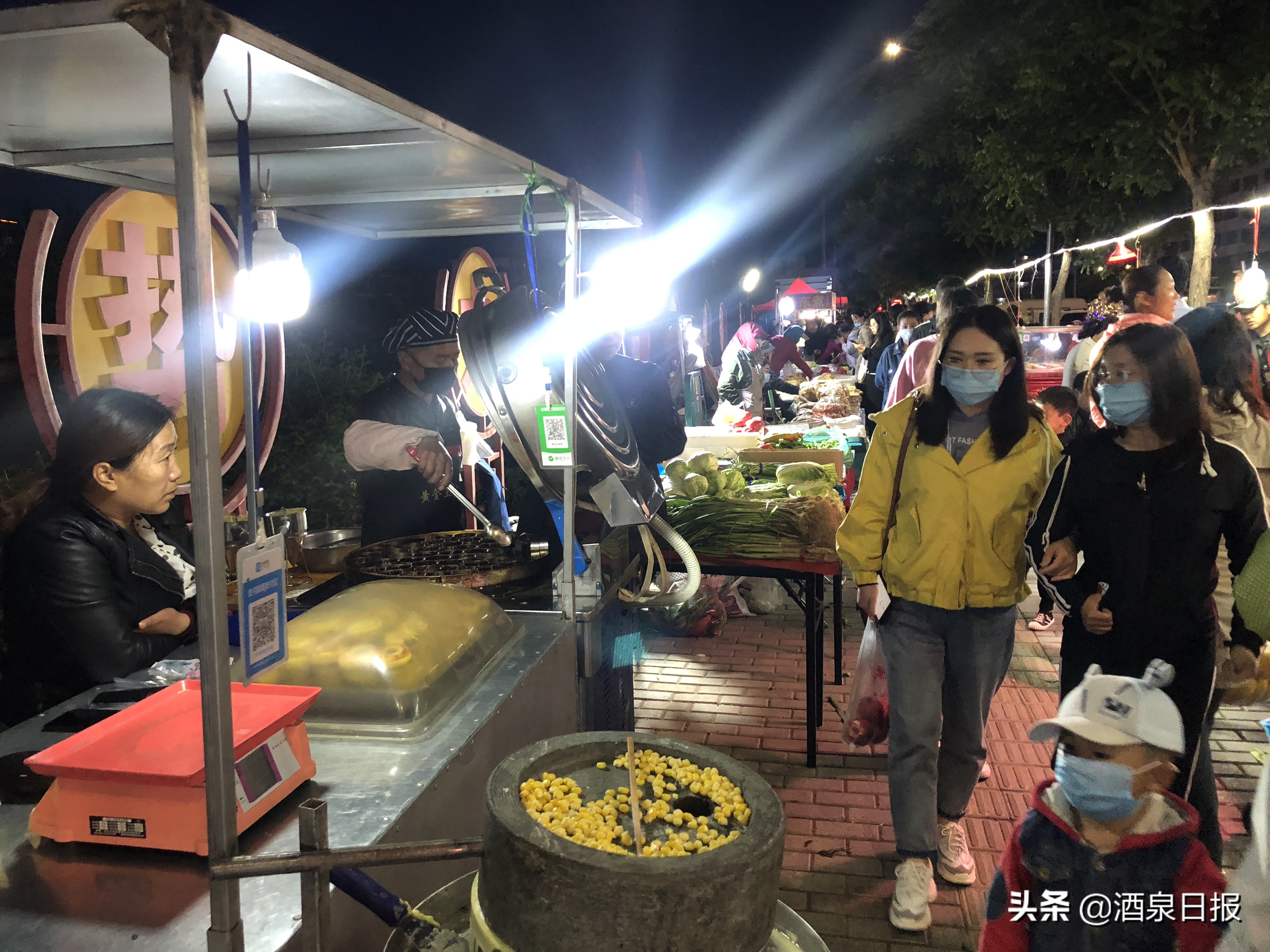 酒泉阳光市场夜市,酒泉夜市最新消息