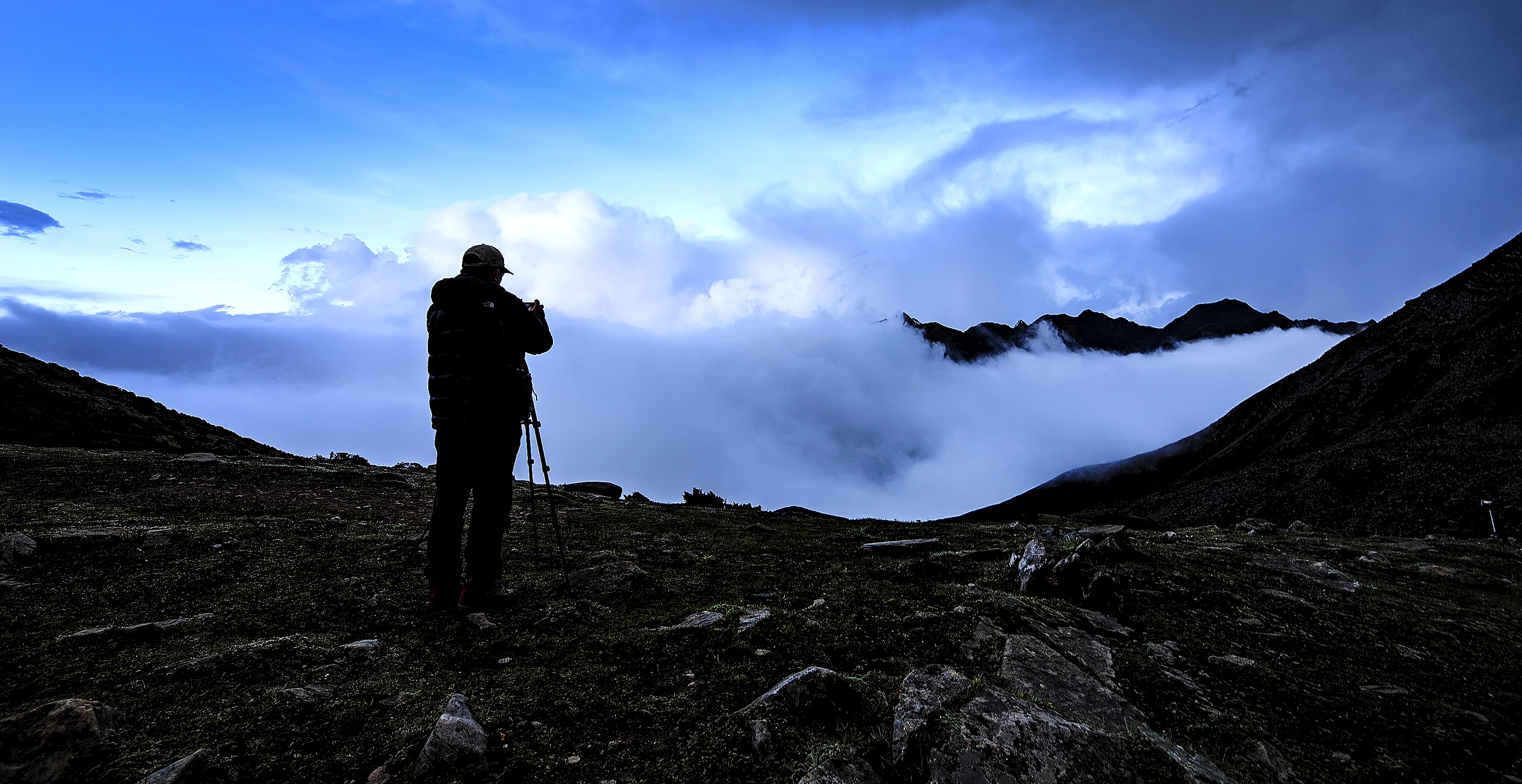 贡嘎雪山自由旅拍,里索海贡嘎雪山全景