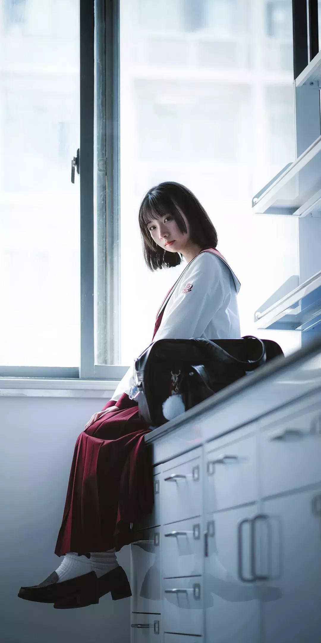 多人黑色jk制服照片壁纸,jk制服女生壁纸高清