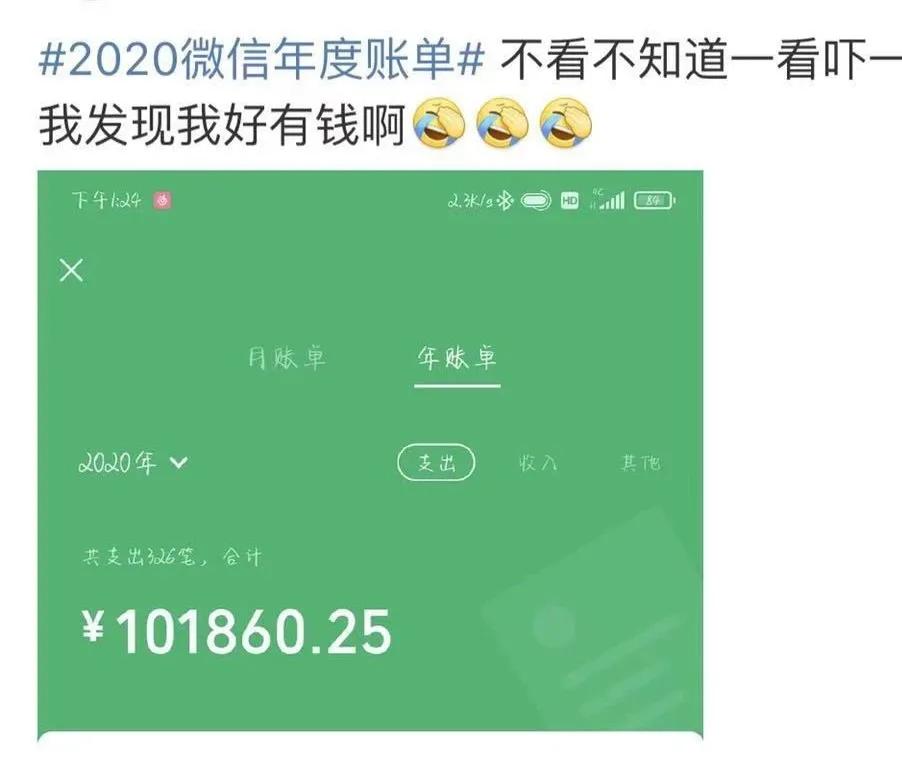 2020年微信账单钱都去哪里了,回顾2019微信账单