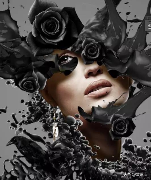 ps如何做成古风水墨晕染特效教程,ps设计复古烟雾效果人像海报教程