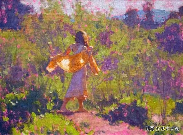 明媚阳光油画作品欣赏,美国画家埃里卡霍珀油画作品欣赏