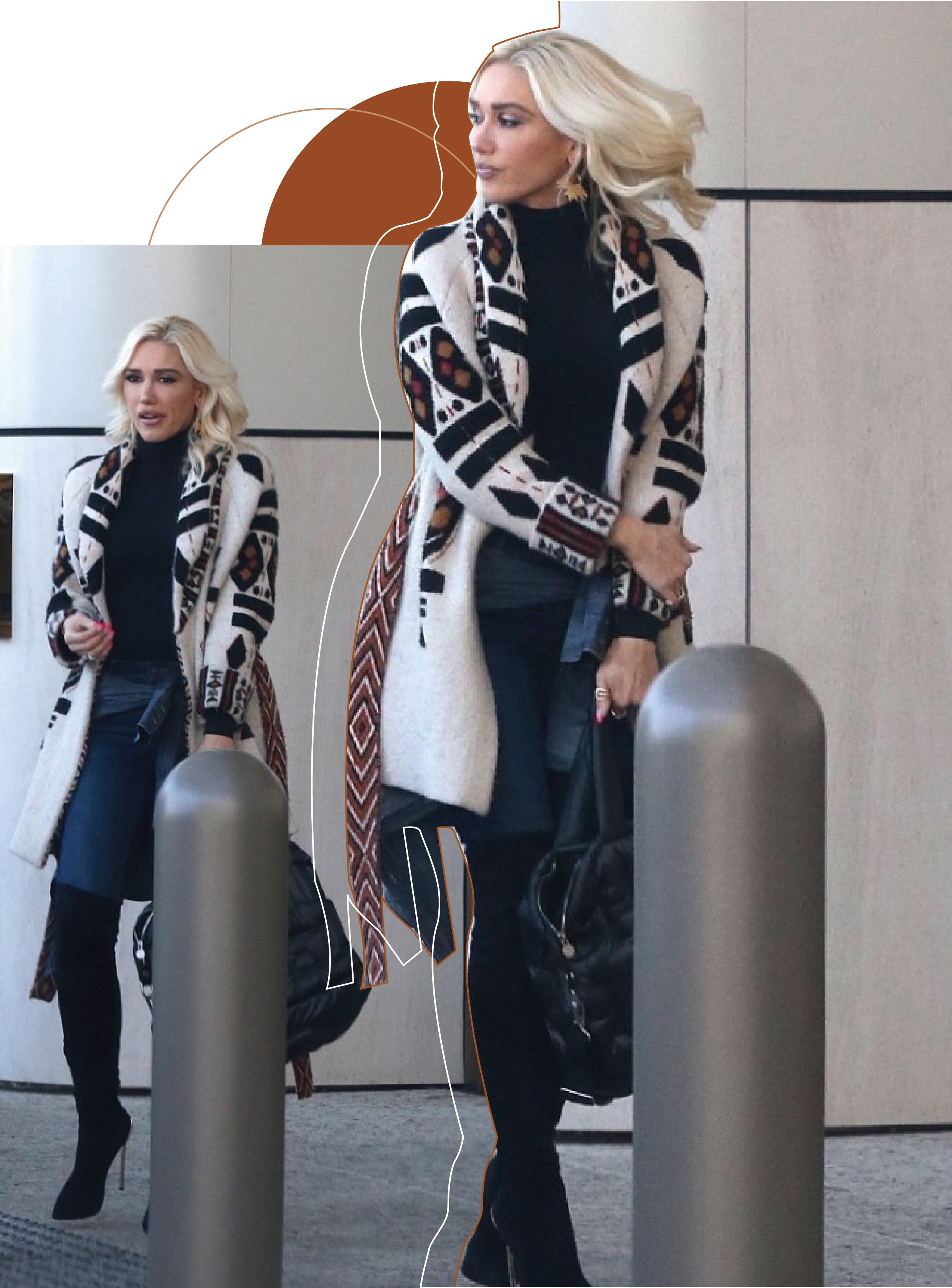 牛仔裤搭配中长款大衣,毛呢大衣牛仔裤怎么搭配好看