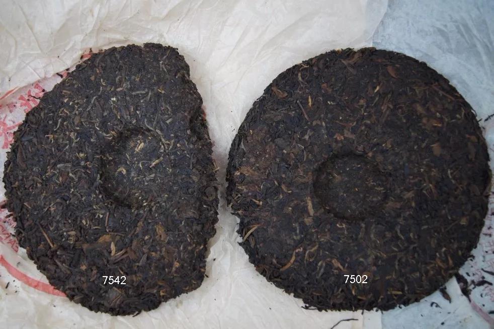98年勐海茶厂方砖熟茶鉴别,7542和7502的区别