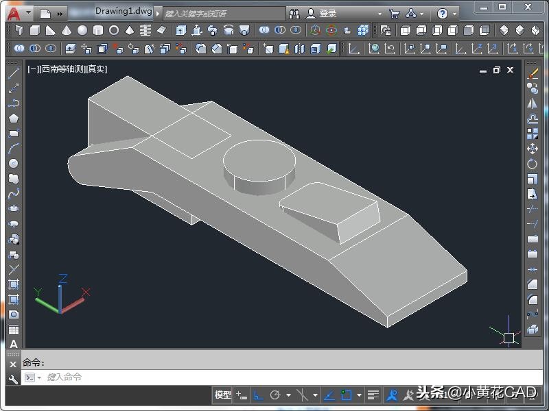 cad三维建模十字光标旁有个小眼睛,cad三维建模练习题库