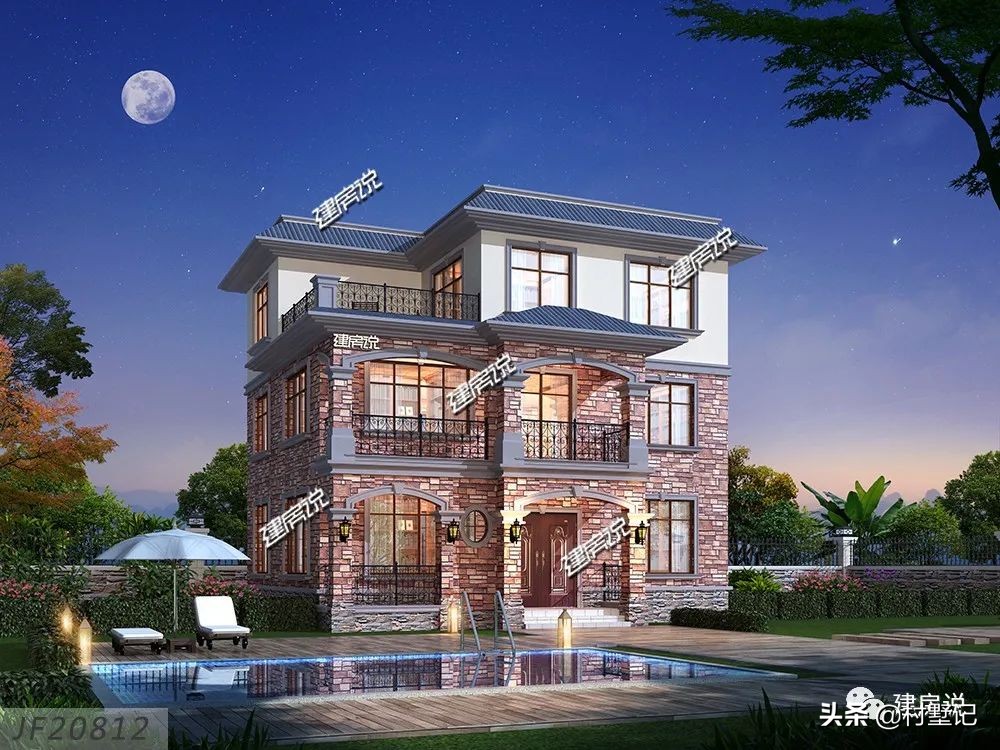 最适合农村三层平顶别墅,10套适合农村自建小别墅