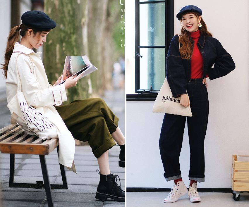 温柔又保暖的穿搭学生党女,冬季保暖时尚穿搭小个子学生