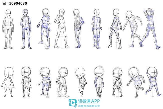 萌q版的可爱的小人怎么画,教你画漂亮的换装q版小人