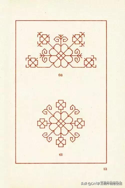 桌布花边的手工刺绣,刺绣桌布diy简单图案