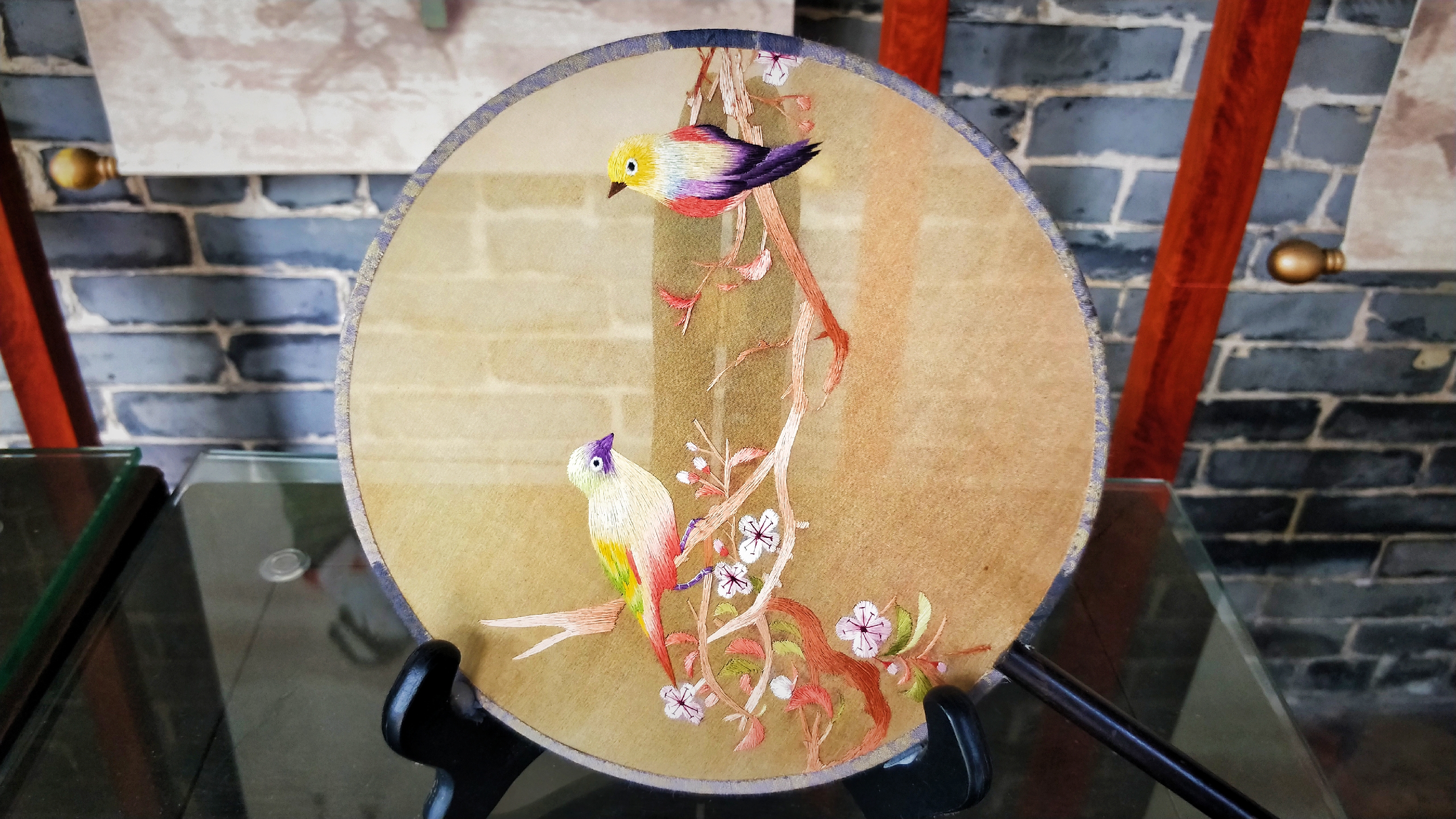 羊城八景彩色玻璃,顺德清晖园羊城八景图片