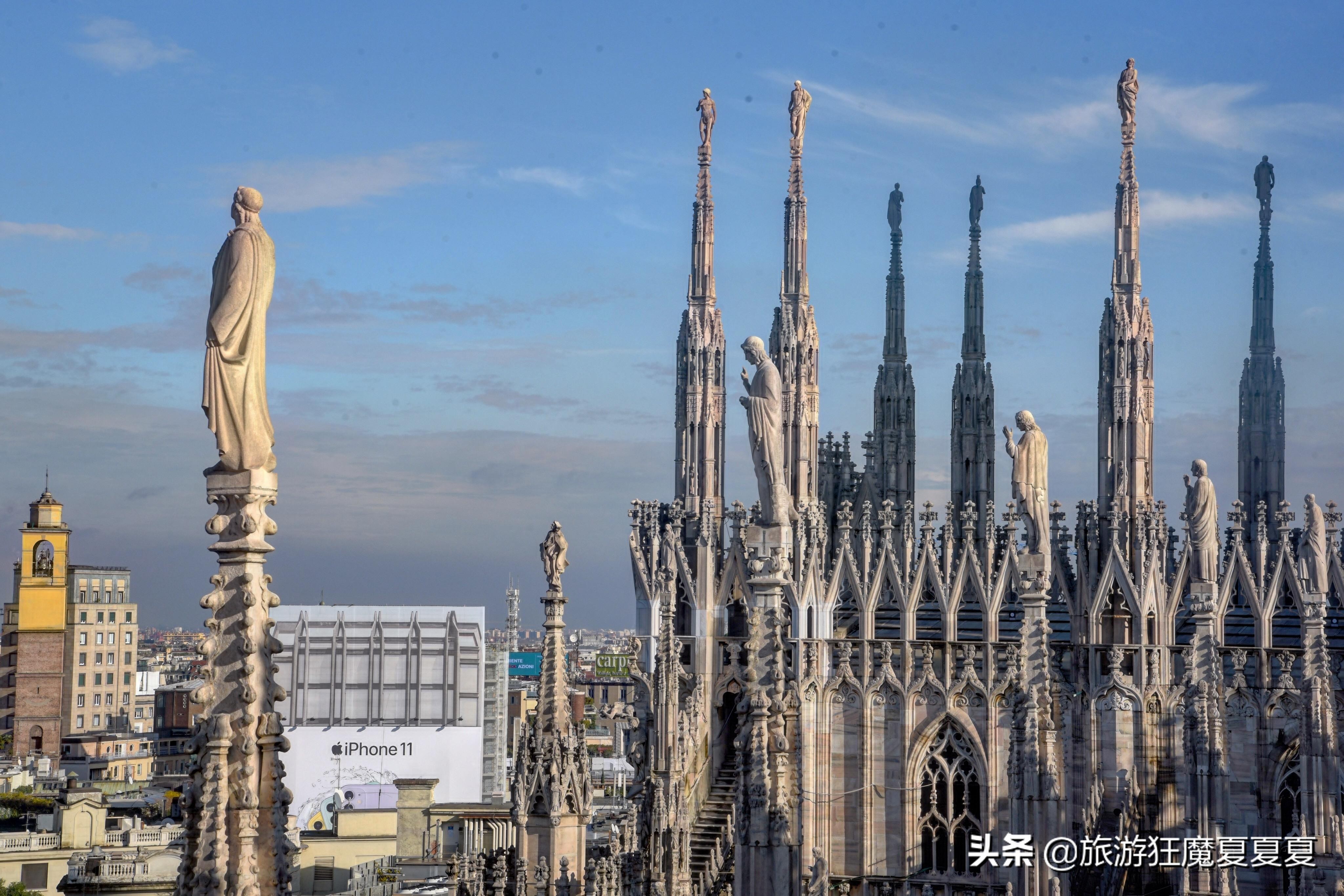 米兰大教堂拿破仑雕像,米兰建造600年的大教堂