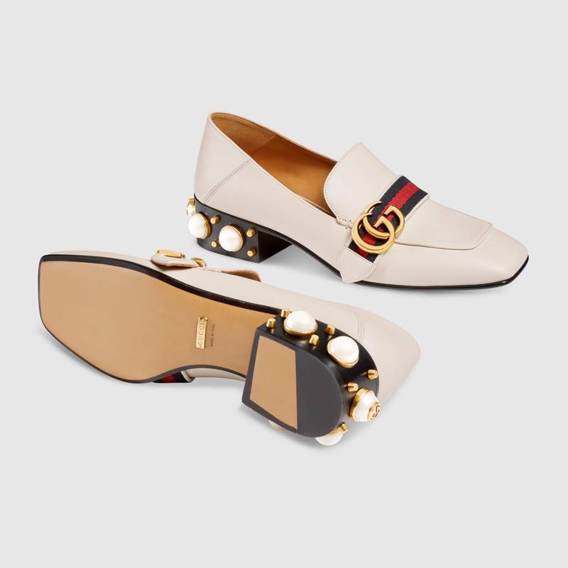 奢侈品鉴定gucci小白鞋,gucci珍珠鞋有几款