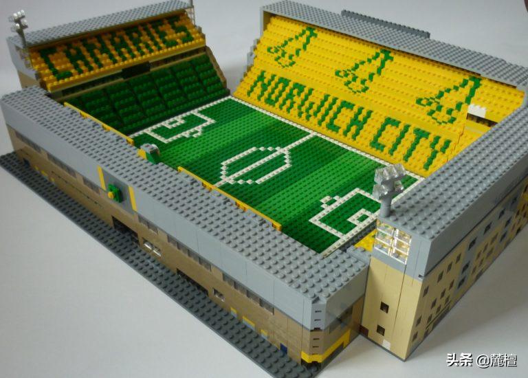 乐高曼联老特拉福德足球场,用积木拼足球球场