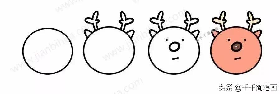 各种小动物头像简笔画图片,简笔画小动物情侣头像
