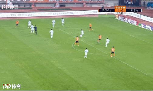 武汉卓尔|刘云黄金左脚梅开二度“双杀”富力稳居第六