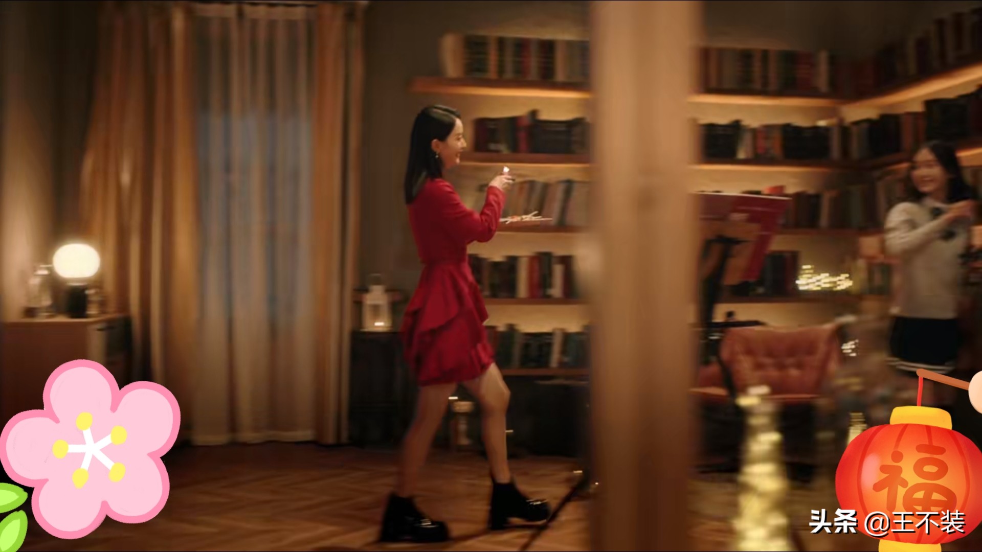 赵丽颖穿大红裙,赵丽颖一身红