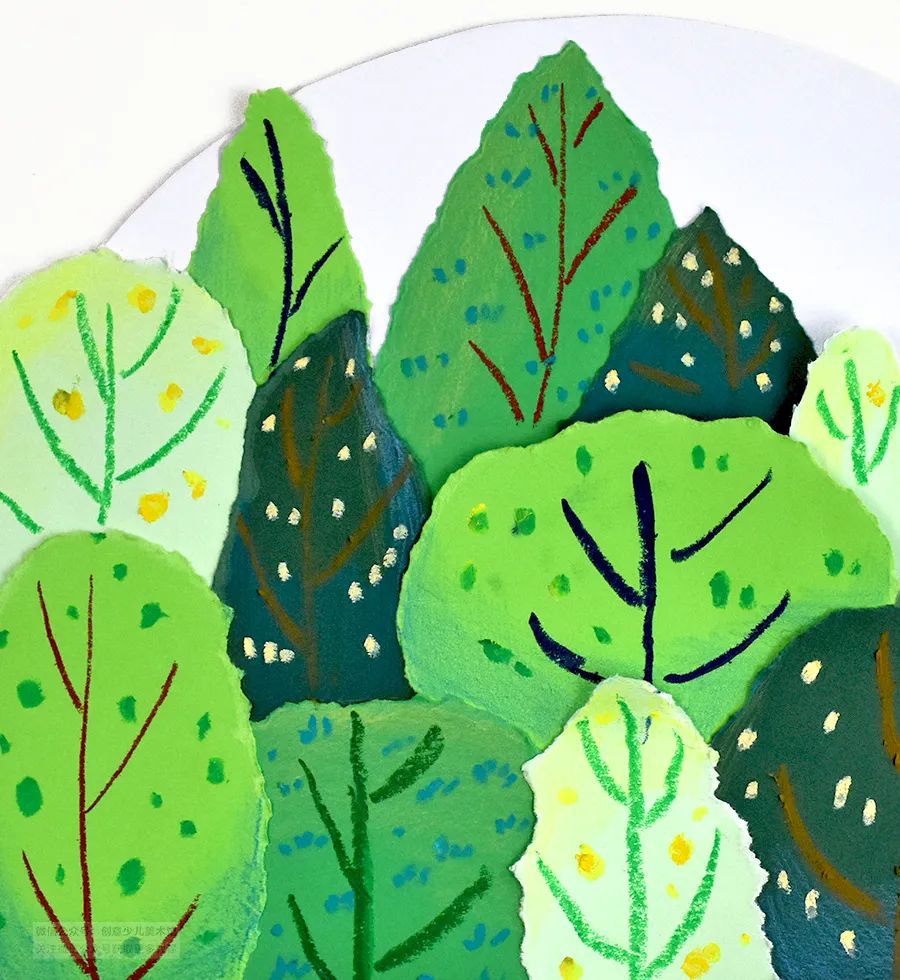 马克笔青山绿水儿童画简单又漂亮,铅笔画教程风景儿童画