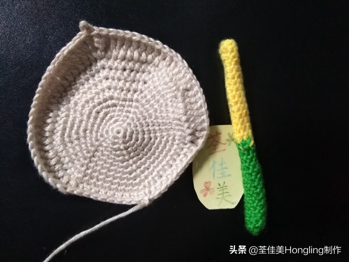 马蹄莲花的钩织教程,马蹄莲宽叶子的钩织教程