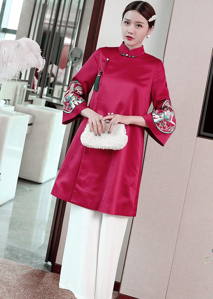 时尚优雅端庄妈妈婚礼服,参加婚礼穿什么衣服合适妈妈装