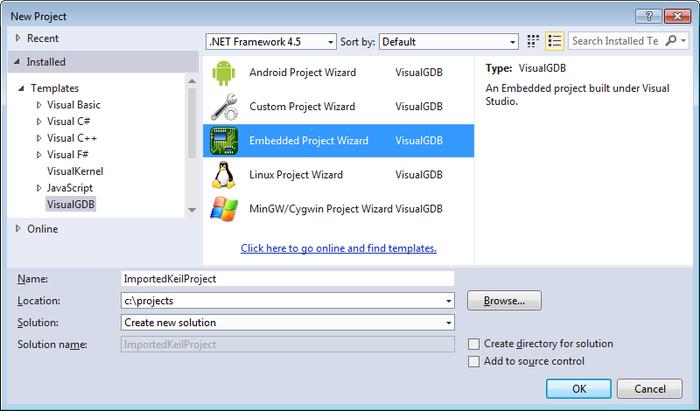使用VisualGDB开发KeilMDK-ARM项目