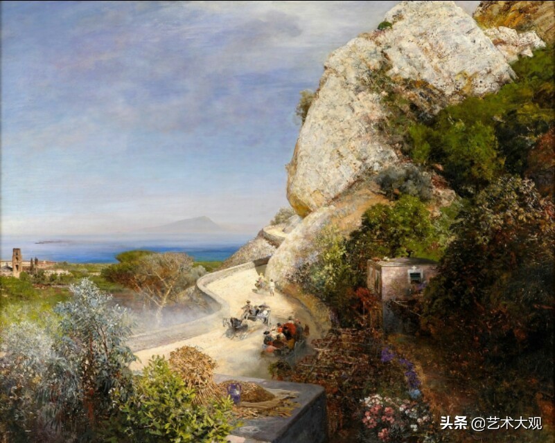 世界著名古典油画风景作品,奥斯瓦尔德阿肯巴赫
