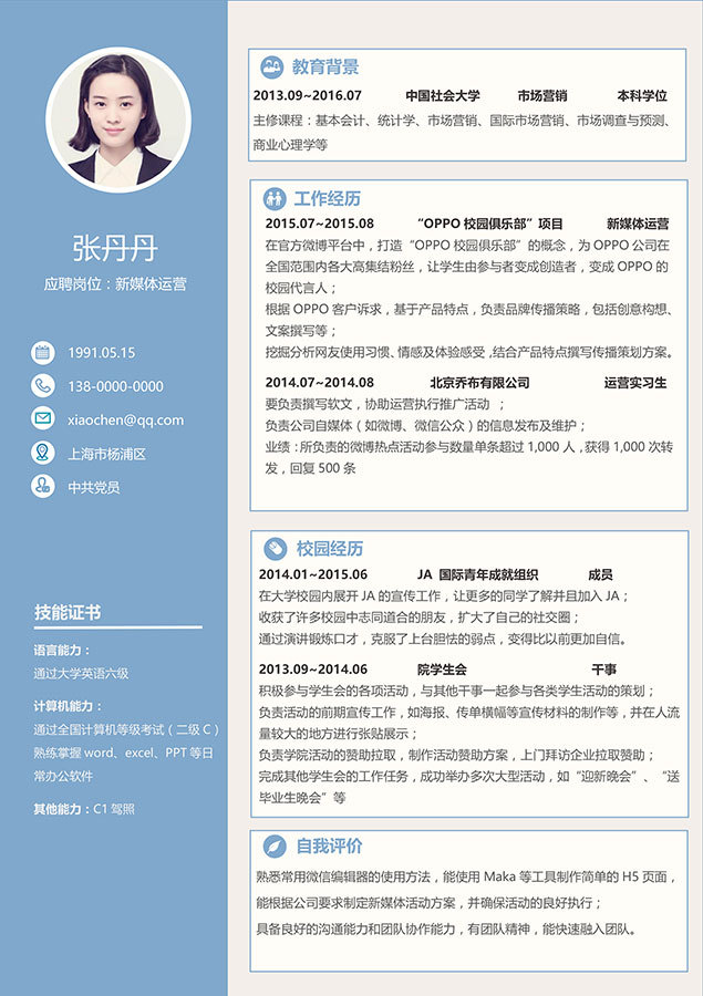 精美的个人简历展示,50个人简历模板