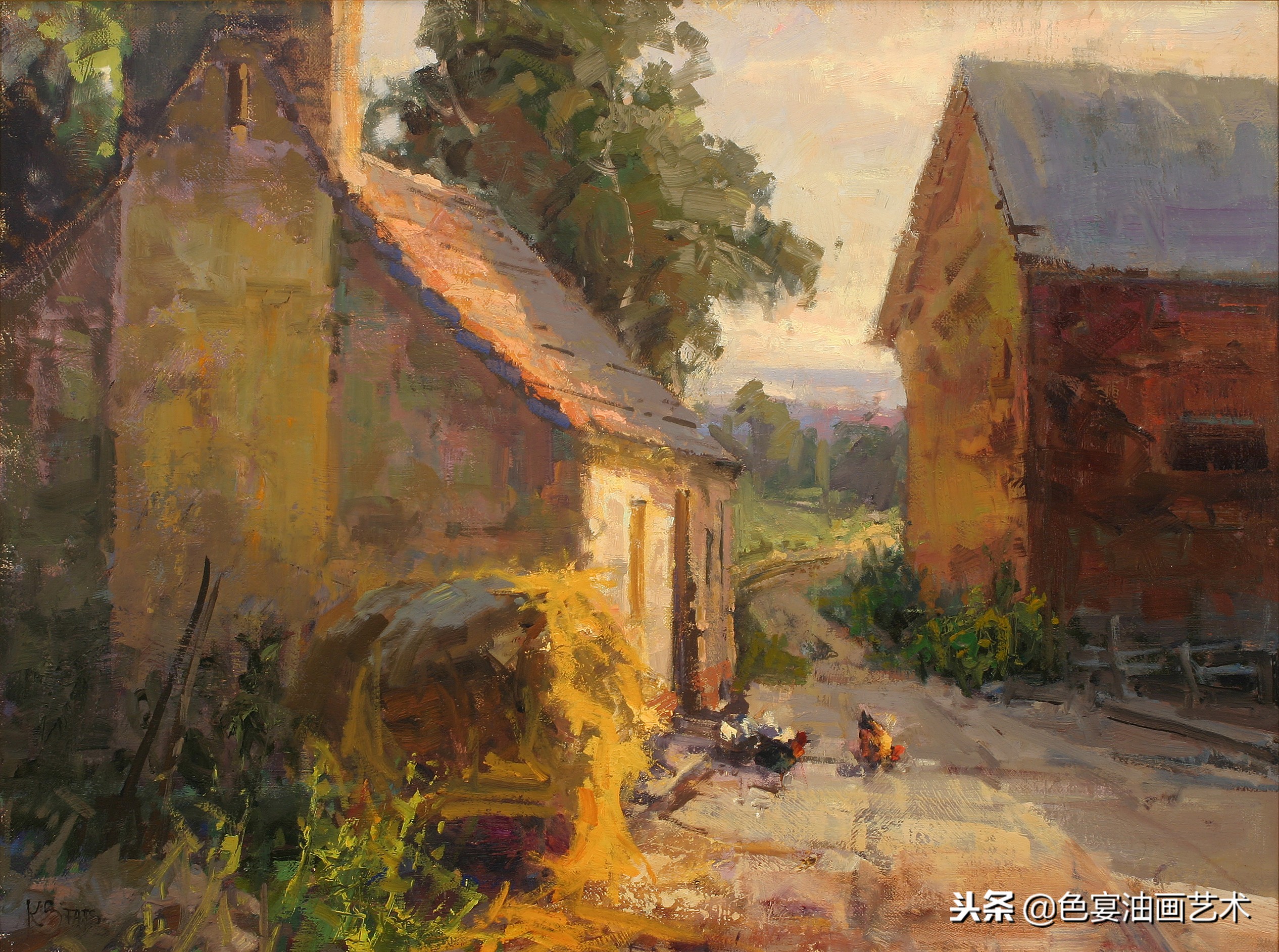 俄罗斯油画大师风景油画教程视频,油画大师油画风景创作教学视频