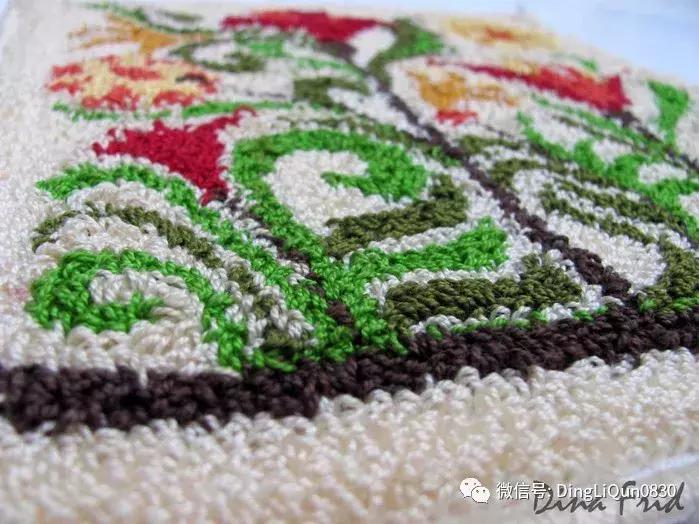 向日葵戳戳绣diy刺绣,刺绣基础针法教程刺绣抱枕