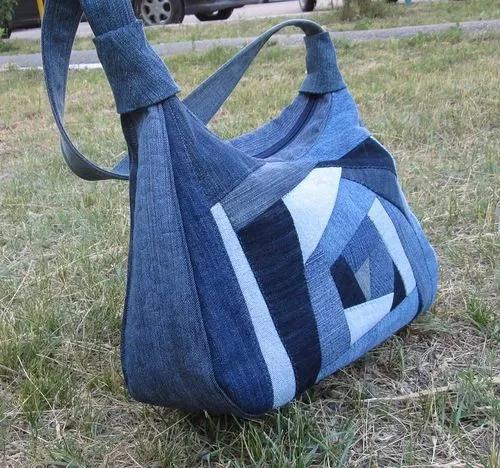 牛仔裤旧了千万别扔,牛仔裤不要扔diy牛仔包颜值很高