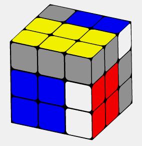 三阶魔方还原顶面简单教程,三阶魔方教程顶面还原