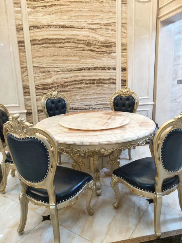 欧式餐台最新款2023高档大气,欧式风格餐台设计