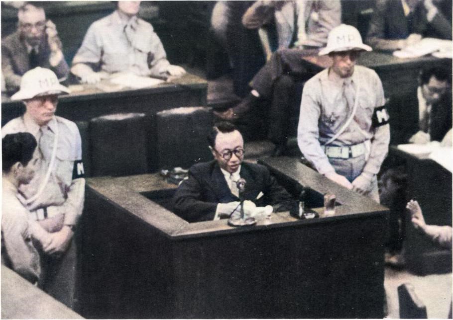 战犯老照片,处决日本七大战犯影像