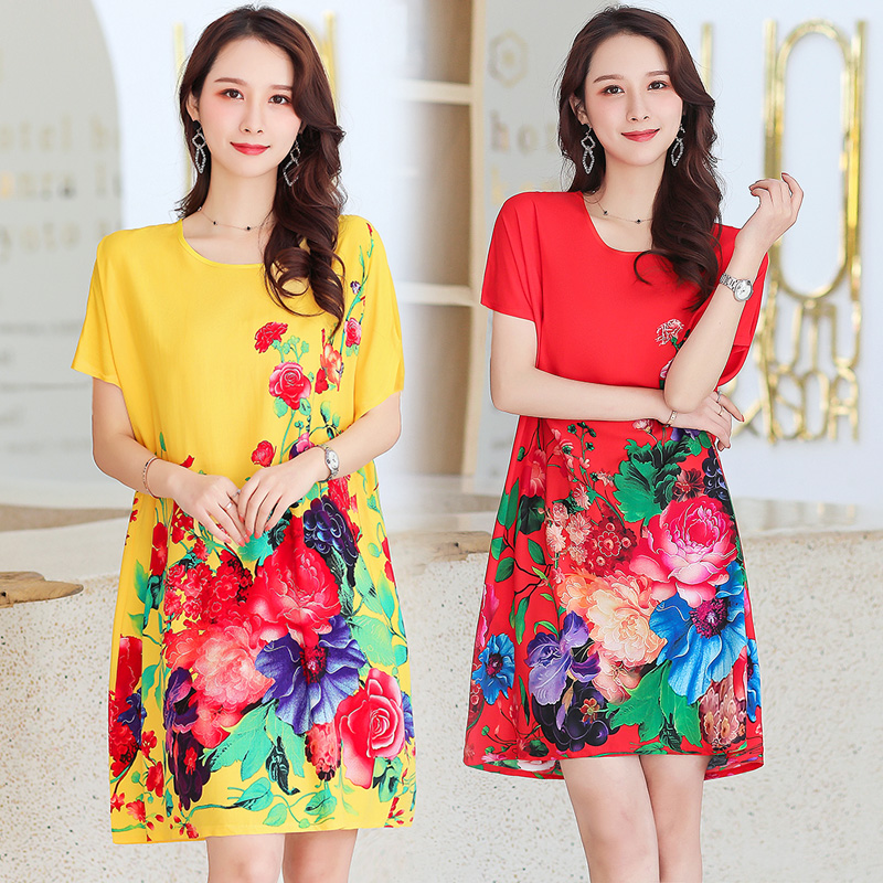 大码婉约连衣裙,优雅端庄又洋气的连衣裙