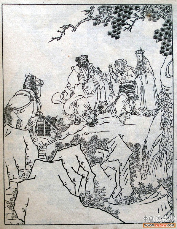 《西游记》之三打白骨精背景图,西游记三打白骨精文字版图文