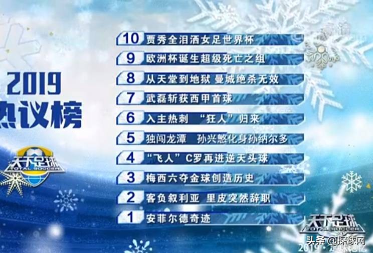 天足年度热议榜：安菲尔德奇迹居首里皮辞职梅西六夺金球