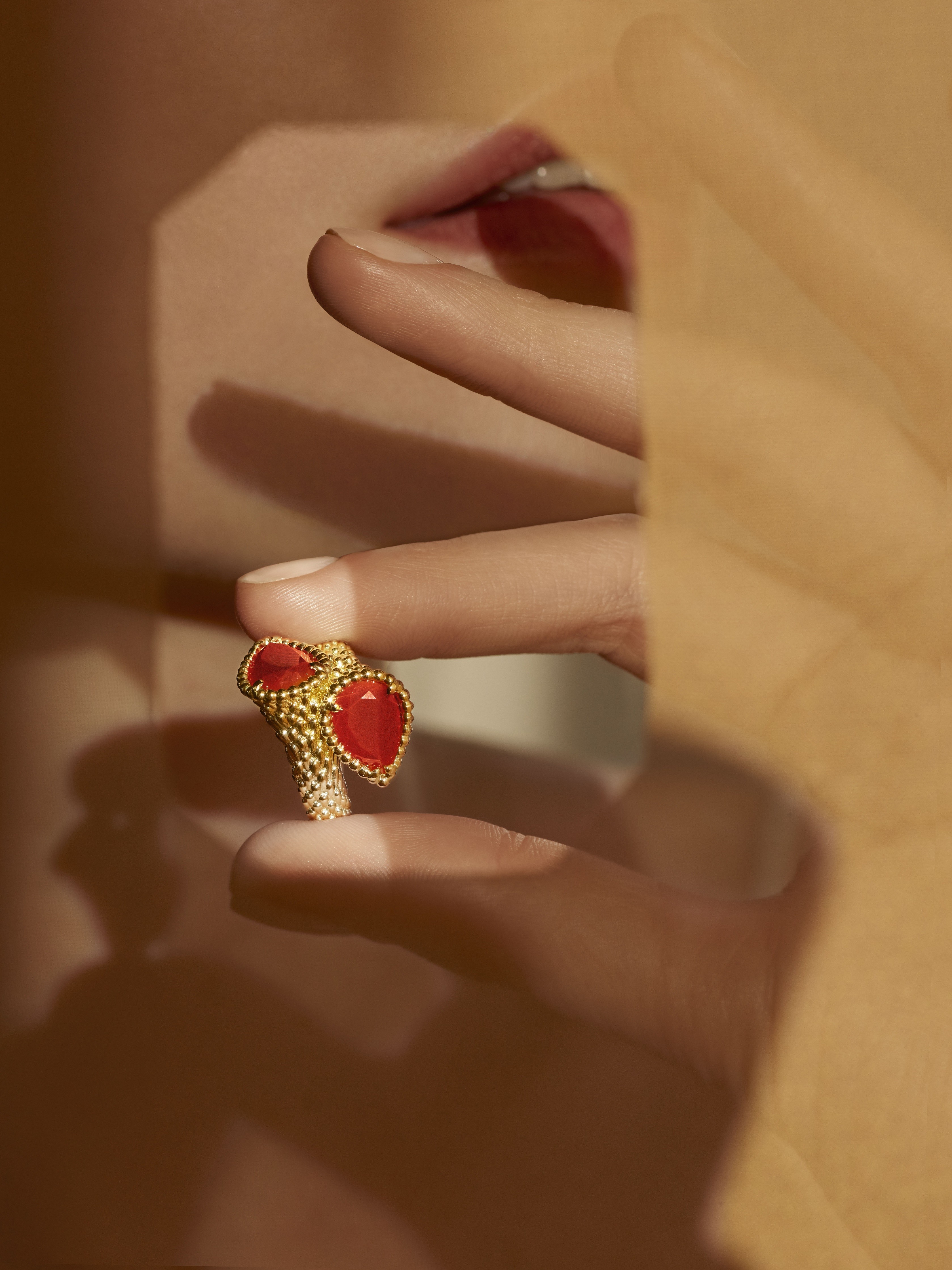 蛯原友里金装配Boucheron红珠宝看不出40岁了