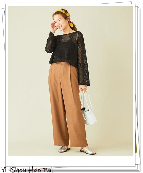 夏季亚麻宽松洋气7分裤,亚麻棉牛仔直筒裤穿搭