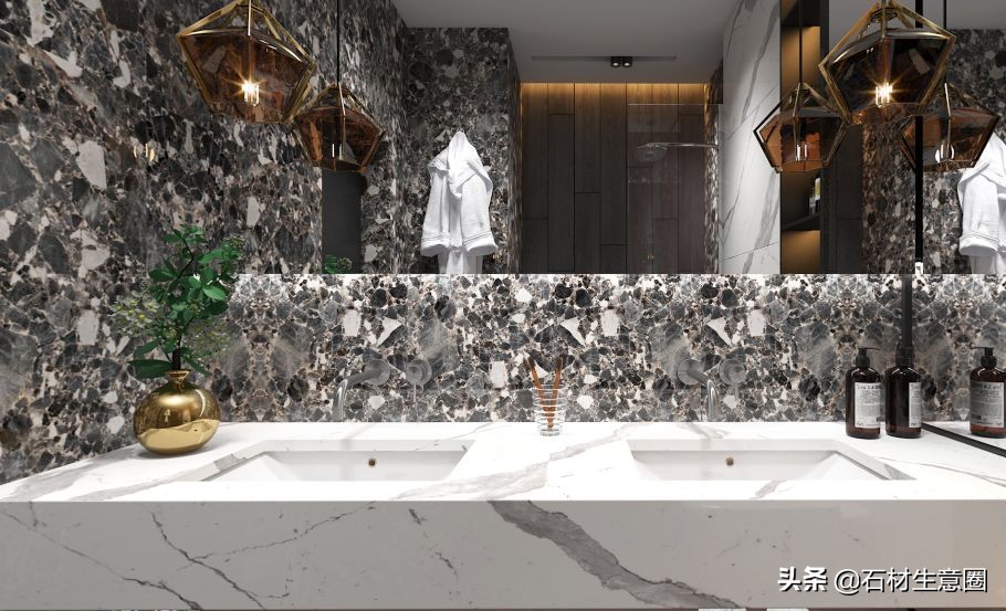 洗手池深色台面大理石发白,洗手池发白怎么去除