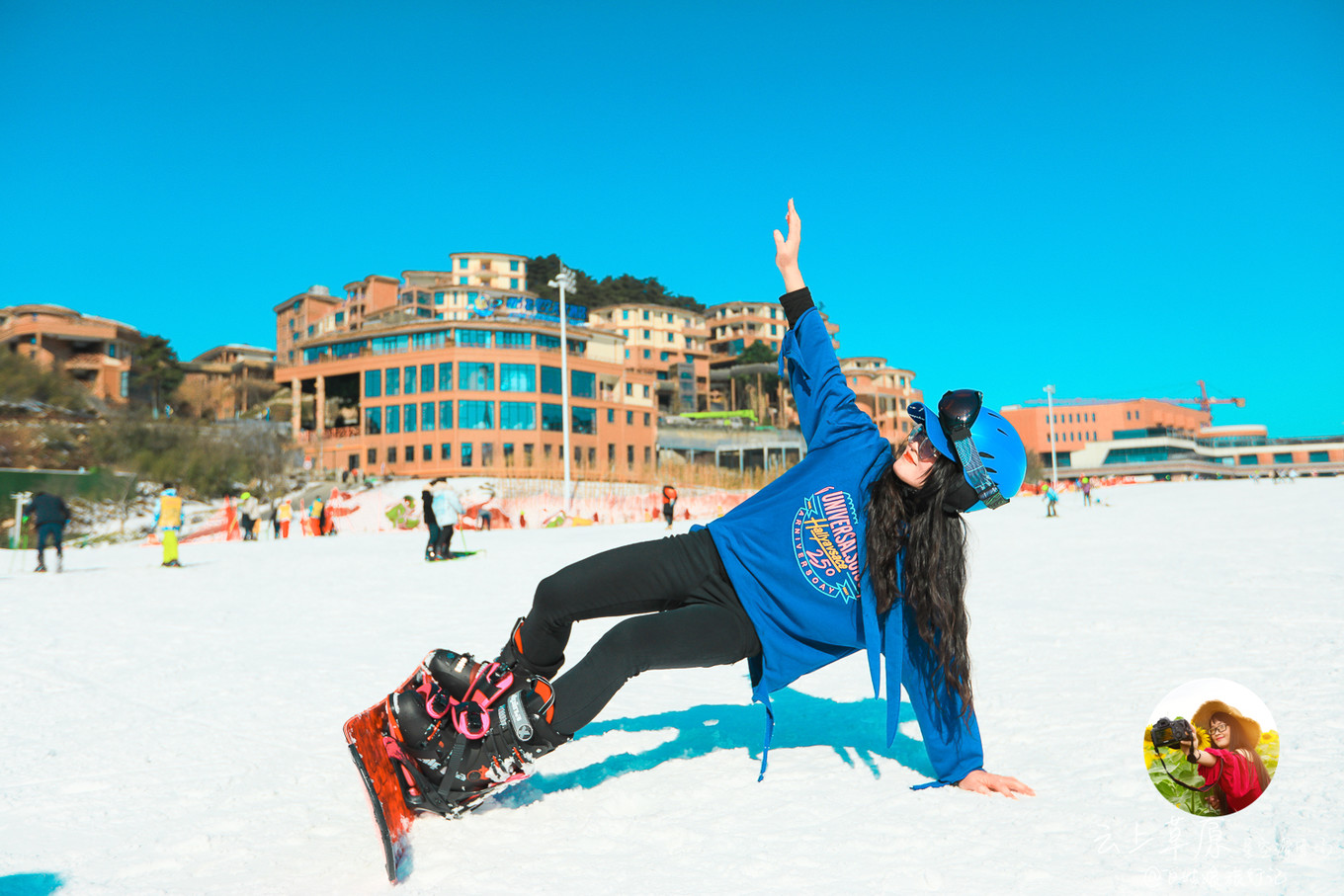 安吉云上草原滑雪场里的酒店,安吉云上草原滑雪场高级雪道索道