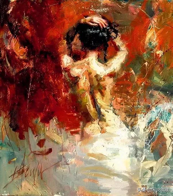 油画抽象肌理纹理,油画抽象头像