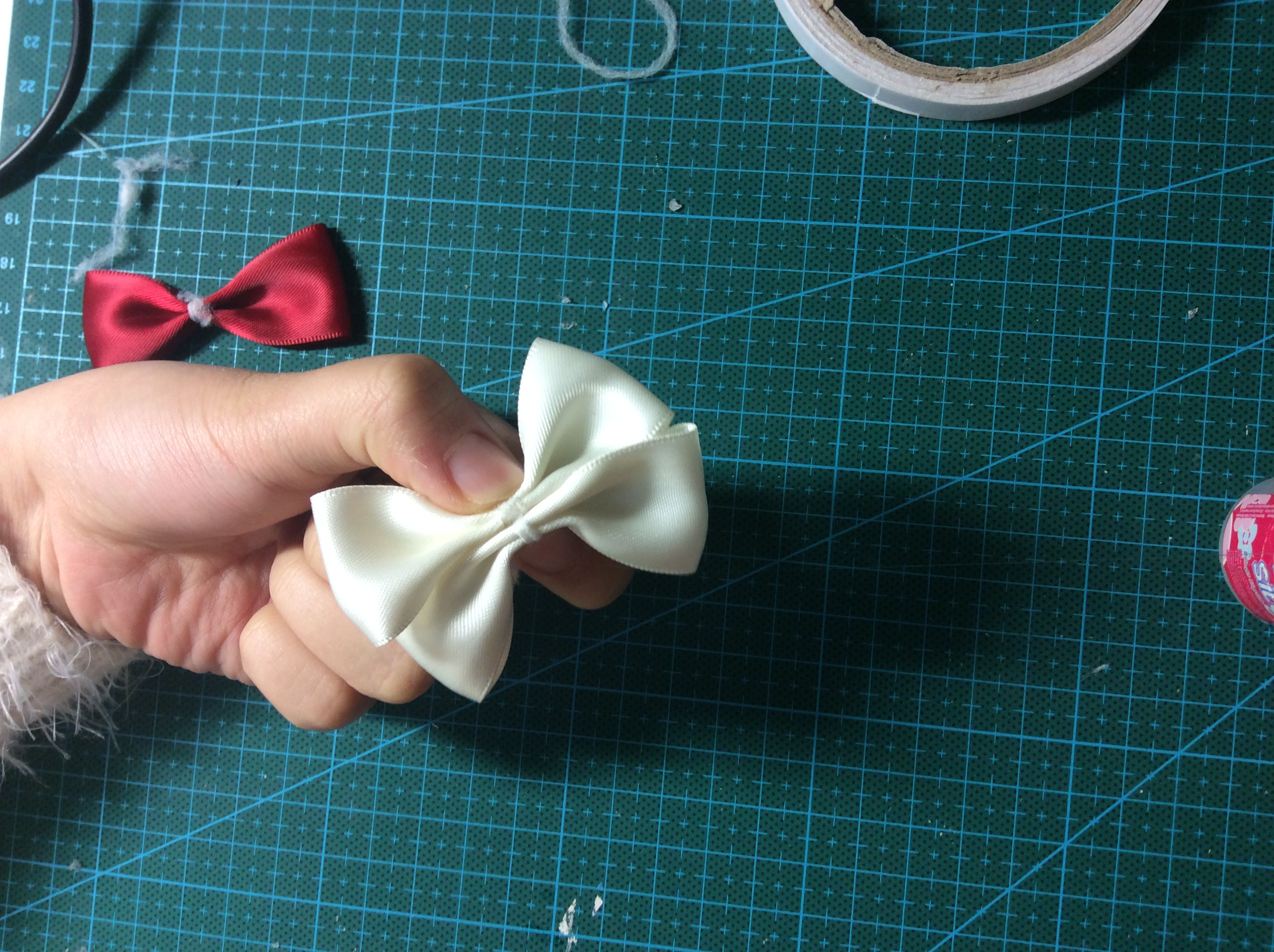 蝴蝶结发卡怎么做简单又好看,可爱蝴蝶结发卡