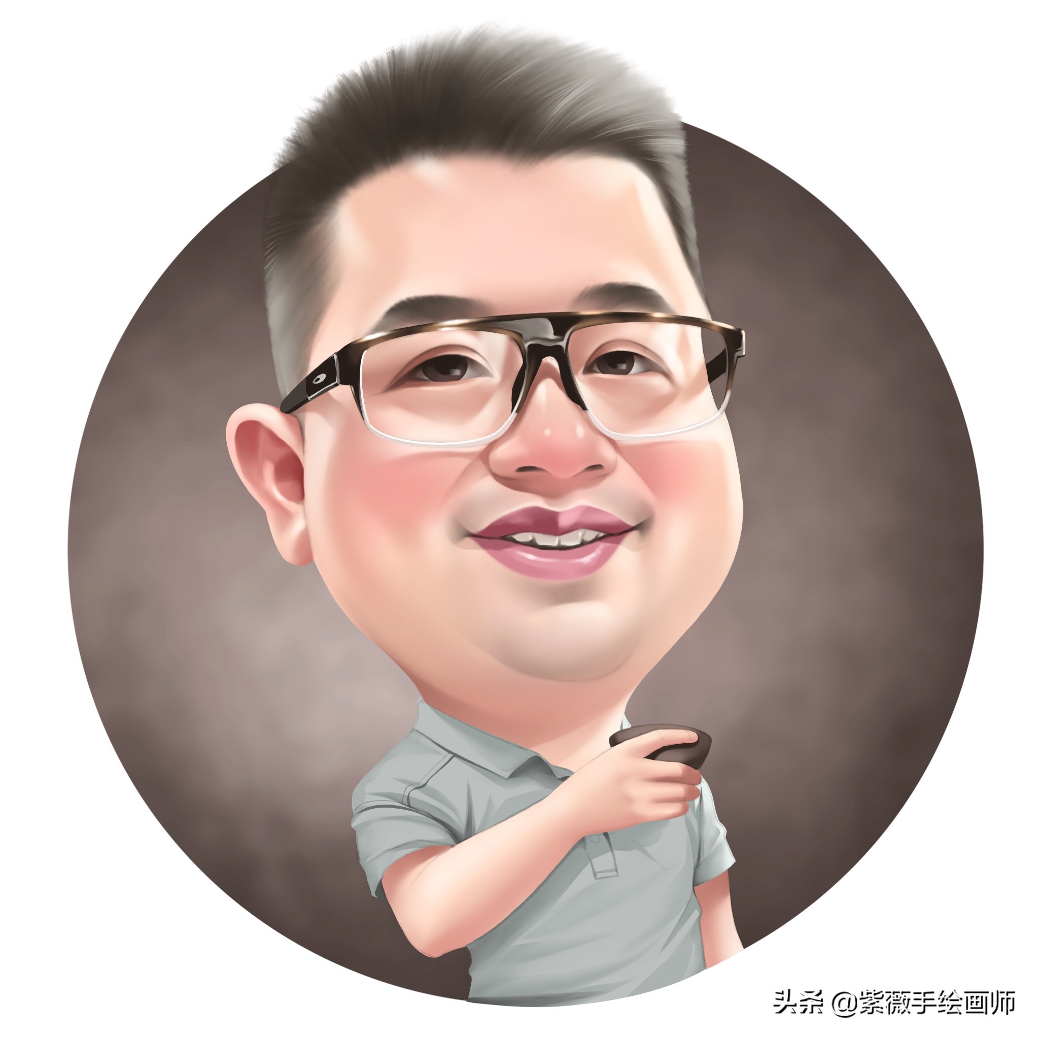 换一换你的头像吧领导气质手绘漫画头像气场强大高级感十足