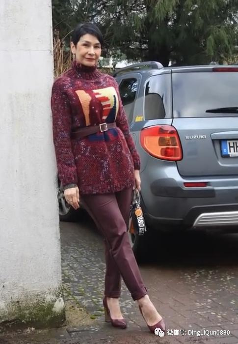 中老年人女冬季针织衫教程,针织中老年女装新款