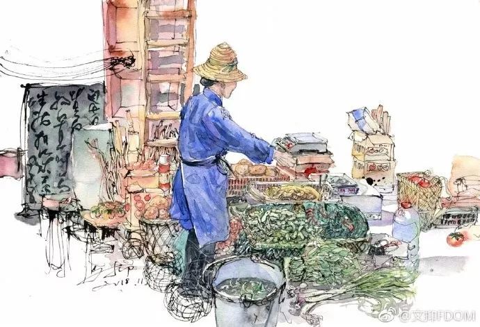 淡彩钢笔画技法,钢笔淡彩画基本知识