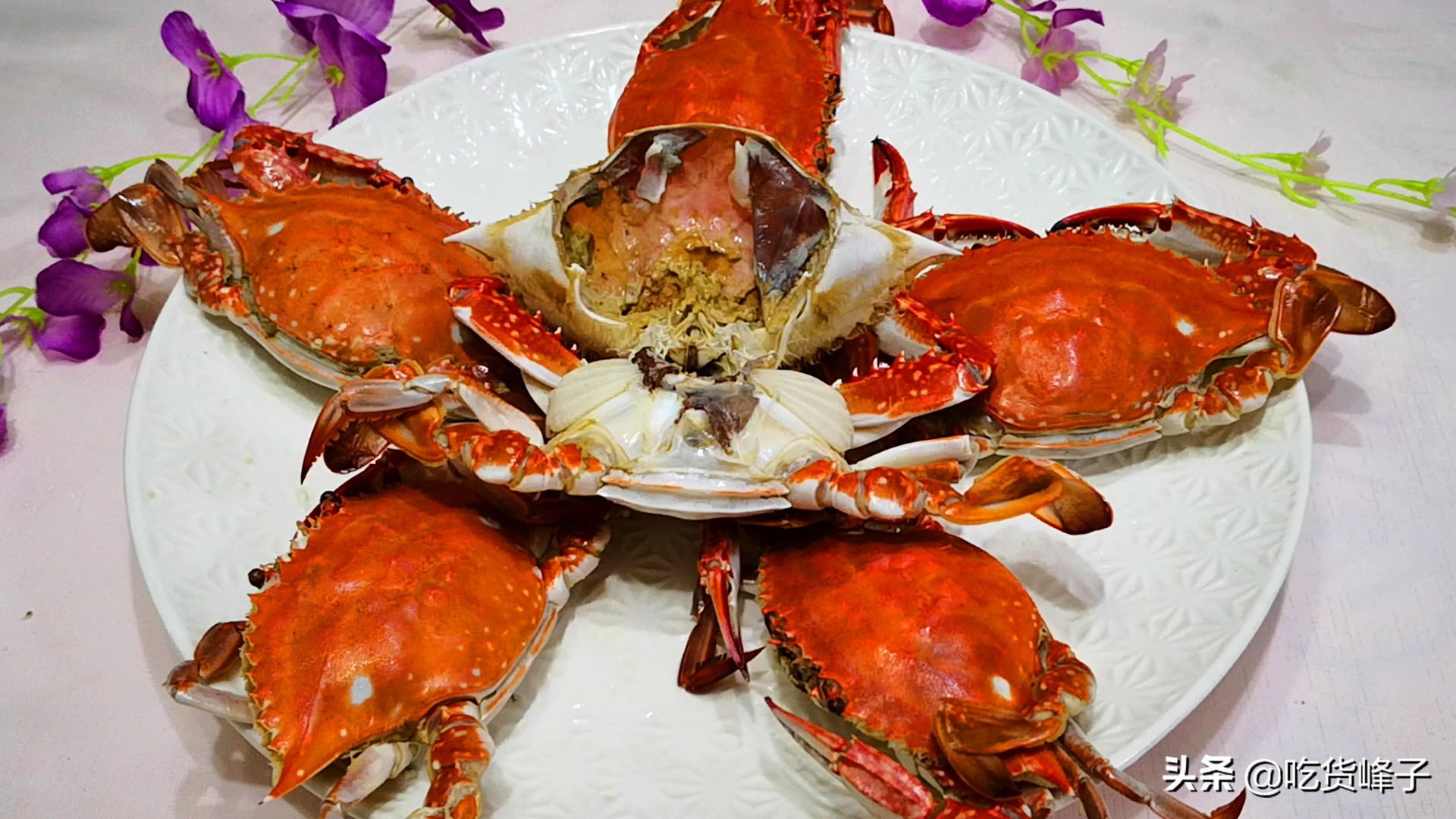 蒸螃蟹教你一招不掉腿不流蟹黄,蒸螃蟹的方法图解窍门