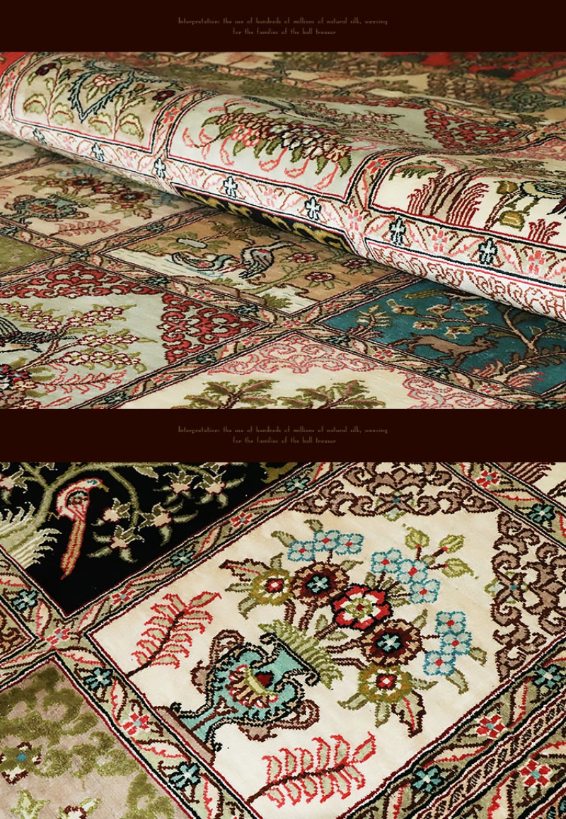 地面上的手工真丝波斯地毯，让西方的皇室贵族迷恋了近千年