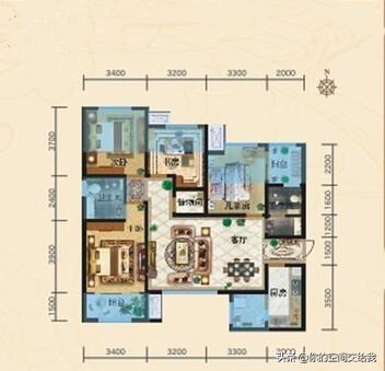 看房子109平方3室2厅1卫装修效果图,西安145平现代简约风装修