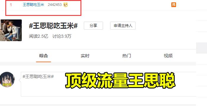 吃个玉米都能上热搜，王思聪热狗CP头像，网友：冯提莫同款玉米