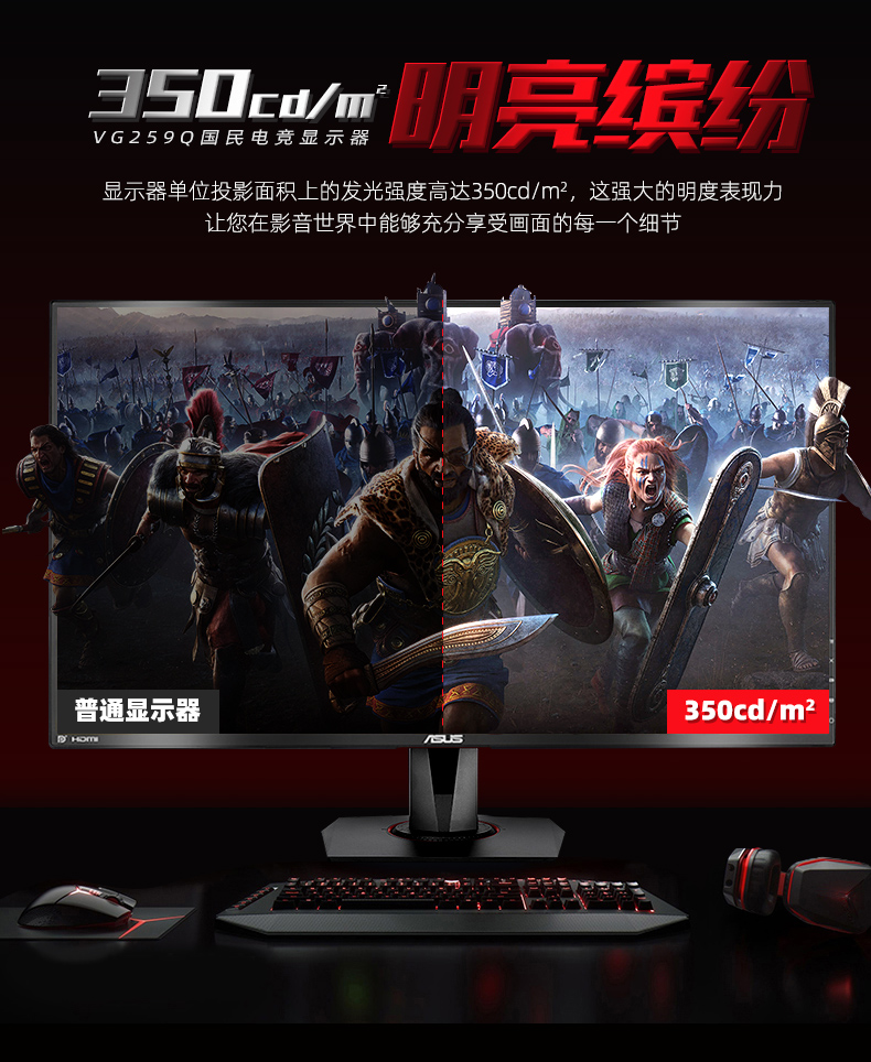 期待已久的电脑,华硕tufvg259q显示器144赫兹