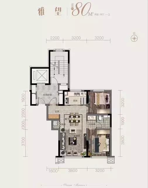 北湖万科溪望120平米,长春北湖万科溪望